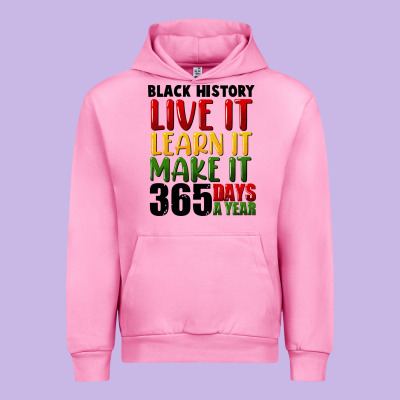 Black History Live It Urban Hoodie Designed By Fadigitalartstudio