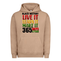 Pigment Burro black history live it Urban Hoodie - FaDigitalArtStudio