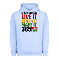 Pigment Grape Ice black history live it Urban Hoodie - FaDigitalArtStudio