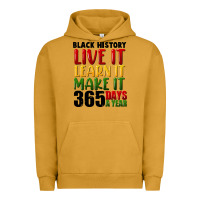 Pigment Peanut Butter black history live it Urban Hoodie - FaDigitalArtStudio