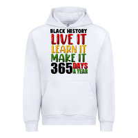 White black history live it Urban Hoodie - FaDigitalArtStudio