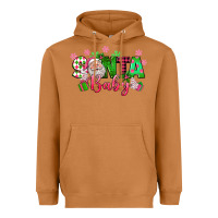 Meerkat santa baby pink christmas Heavyweight Hoodie - texasbilliewilder