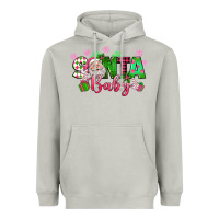 Moon Dust santa baby pink christmas Heavyweight Hoodie - texasbilliewilder