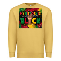 Antique Gold my history is black Premium Sweatshirt - TumblerDesignByShophia