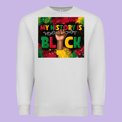 My History Is Black Premium Sweatshirt Designed By Tumblerdesignbyshophia