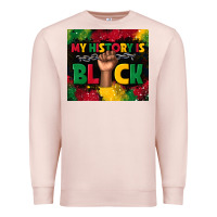 Pale Pink my history is black Premium Sweatshirt - TumblerDesignByShophia