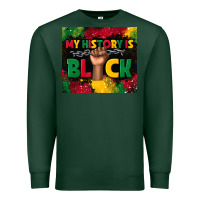Sports Green my history is black Premium Sweatshirt - TumblerDesignByShophia