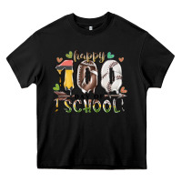 Black happy 100 day of school american football baseball Heavy Core Tee - RacoonDesign