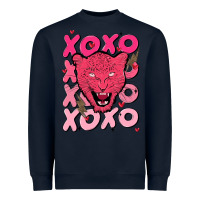 Navy valentine Heavyweight Sweatshirt - MaliasSmallBusiness