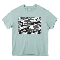 Arona black and white camouflage Heavy Core Tee - BarkalooDesign