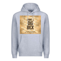 Heather Grey sarcastic funny i have a dig bick Premium Hoodie - TumblerDesignByShophia