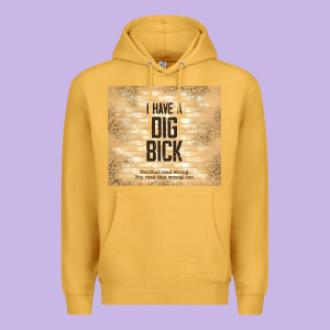 Sarcastic Funny I Have A Dig Bick Premium Hoodie Designed By Tumblerdesignbyshophia