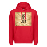 Red sarcastic funny i have a dig bick Premium Hoodie - TumblerDesignByShophia