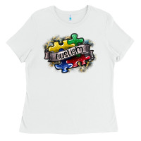 White austism Ladies Tee - SublimationCraftShop