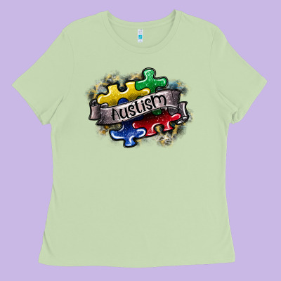 Austism Ladies Tee Designed By Sublimationcraftshop