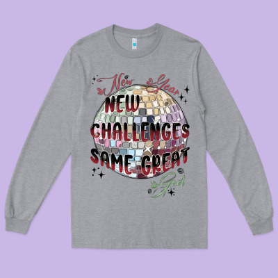 Happy New Year Long Sleeve Tee Designed By Maliassmallbusiness