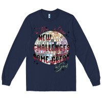 Navy happy new year Long Sleeve Tee - MaliasSmallBusiness