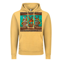 Vintage Mustard western easter bunnies Vintage Hoodie - Jasminsmagicworld