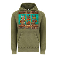 Vintage Olive western easter bunnies Vintage Hoodie - Jasminsmagicworld