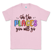 Bubblegum Pink oh the places you will go Classic Tee - MaliasSmallBusiness