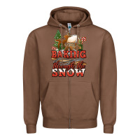 Chestnut baking through the snow Zipper Hoodie - Jasminsmagicworld