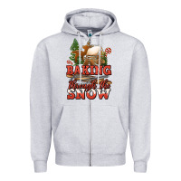 Heather Grey baking through the snow Zipper Hoodie - Jasminsmagicworld