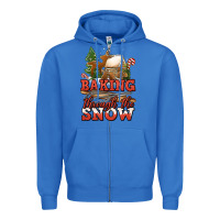 True Royal baking through the snow Zipper Hoodie - Jasminsmagicworld
