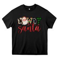 Black howdy santa Heavy Core Tee - FaDigitalArtStudio