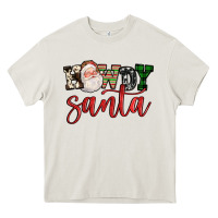 Cream howdy santa Heavy Core Tee - FaDigitalArtStudio