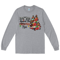 Heather Grey rocking around the christmas tree Long Sleeve Tee - JahusDesignShop
