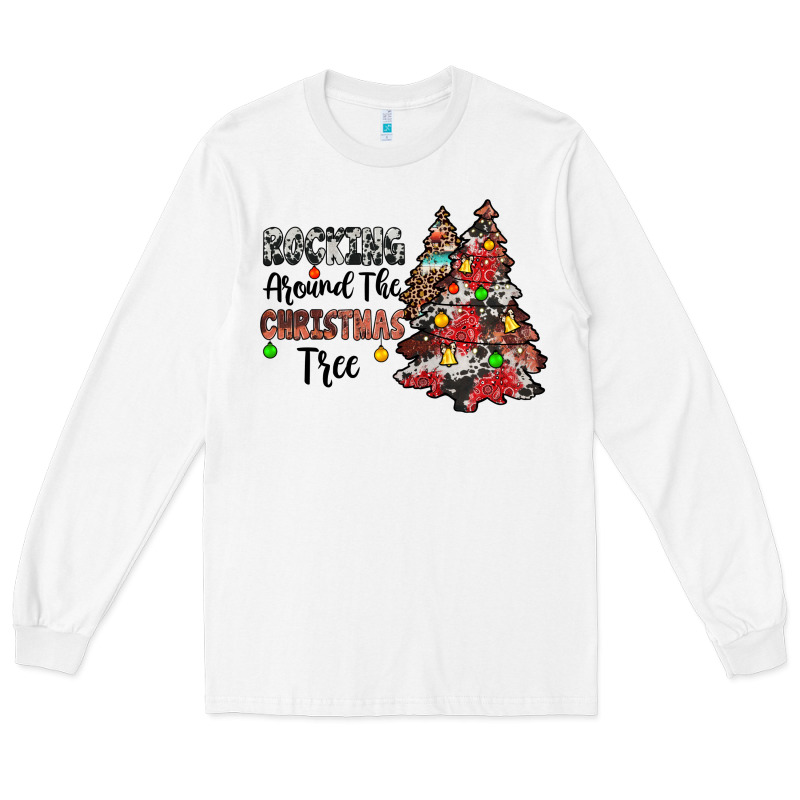 Rocking Around The Christmas Tree Long Sleeve Tee by JahusDesignShop | Teevron