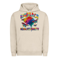 Pigment French Oak Embrace neurodiversity Autism Urban Hoodie - FaDigitalArtStudio
