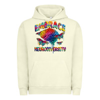 Pigment Pistachio Embrace neurodiversity Autism Urban Hoodie - FaDigitalArtStudio