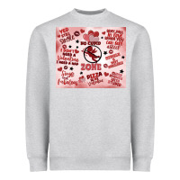 Heather Grey funny valentine's day Heavyweight Sweatshirt - MaliasSmallBusiness