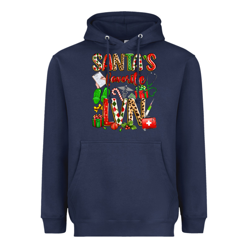 Santa's Favorite Lvn Heavyweight Hoodie by texasbilliewilder | Teevron