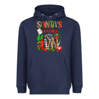 Navy santa's favorite lvn Heavyweight Hoodie - texasbilliewilder