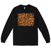 Black leopard background Long Sleeve Tee - NancyCooperArtShop
