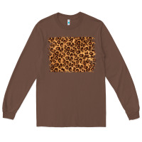 Chestnut leopard background Long Sleeve Tee - NancyCooperArtShop
