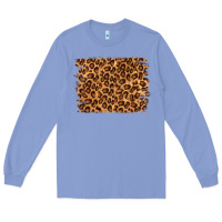 Colony Blue leopard background Long Sleeve Tee - NancyCooperArtShop