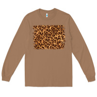 Toasted Coconut leopard background Long Sleeve Tee - NancyCooperArtShop