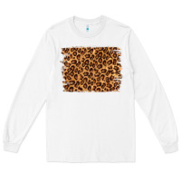 White leopard background Long Sleeve Tee - NancyCooperArtShop