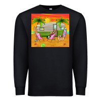 Black summer caravan Premium Sweatshirt - TumblerDesignByShophia