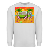 Dove Grey summer caravan Premium Sweatshirt - TumblerDesignByShophia