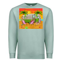 Seafoam summer caravan Premium Sweatshirt - TumblerDesignByShophia