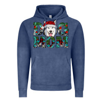 Vintage Denim Christmas Dog Mom Husky Vintage Hoodie - RanaPortraitStore