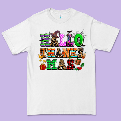 Hallothanksmas Premium Tee Designed By Adodesignshop