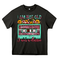 Asphalt i am not old i am a classic sunflower floral casse Heavy Core Tee - FaDigitalArtStudio
