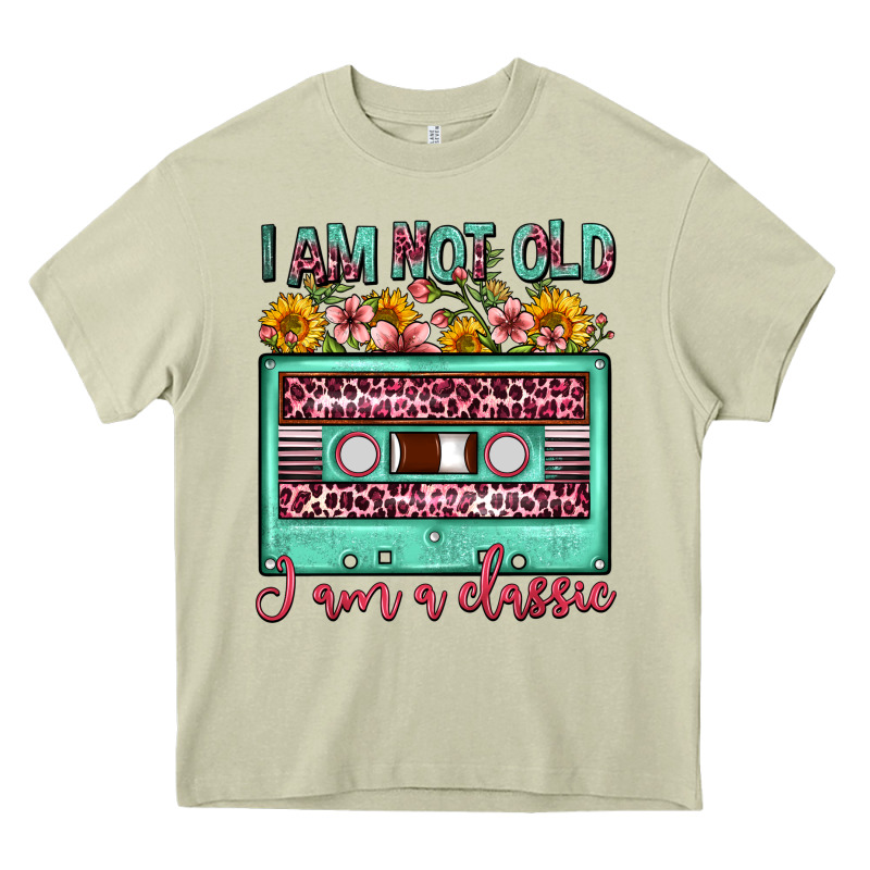 I Am Not Old I Am A Classic Sunflower Floral Casse Heavy Core Tee by FaDigitalArtStudio | Teevron