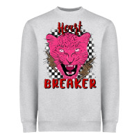 Heather Grey heartbreaker Heavyweight Sweatshirt - MaliasSmallBusiness