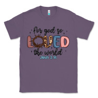 Lavender for god so loved the world Classic Tee - MaliasSmallBusiness